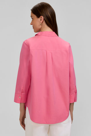 Margie No Iron Pinpoint 3/4 Sleeve Shirt