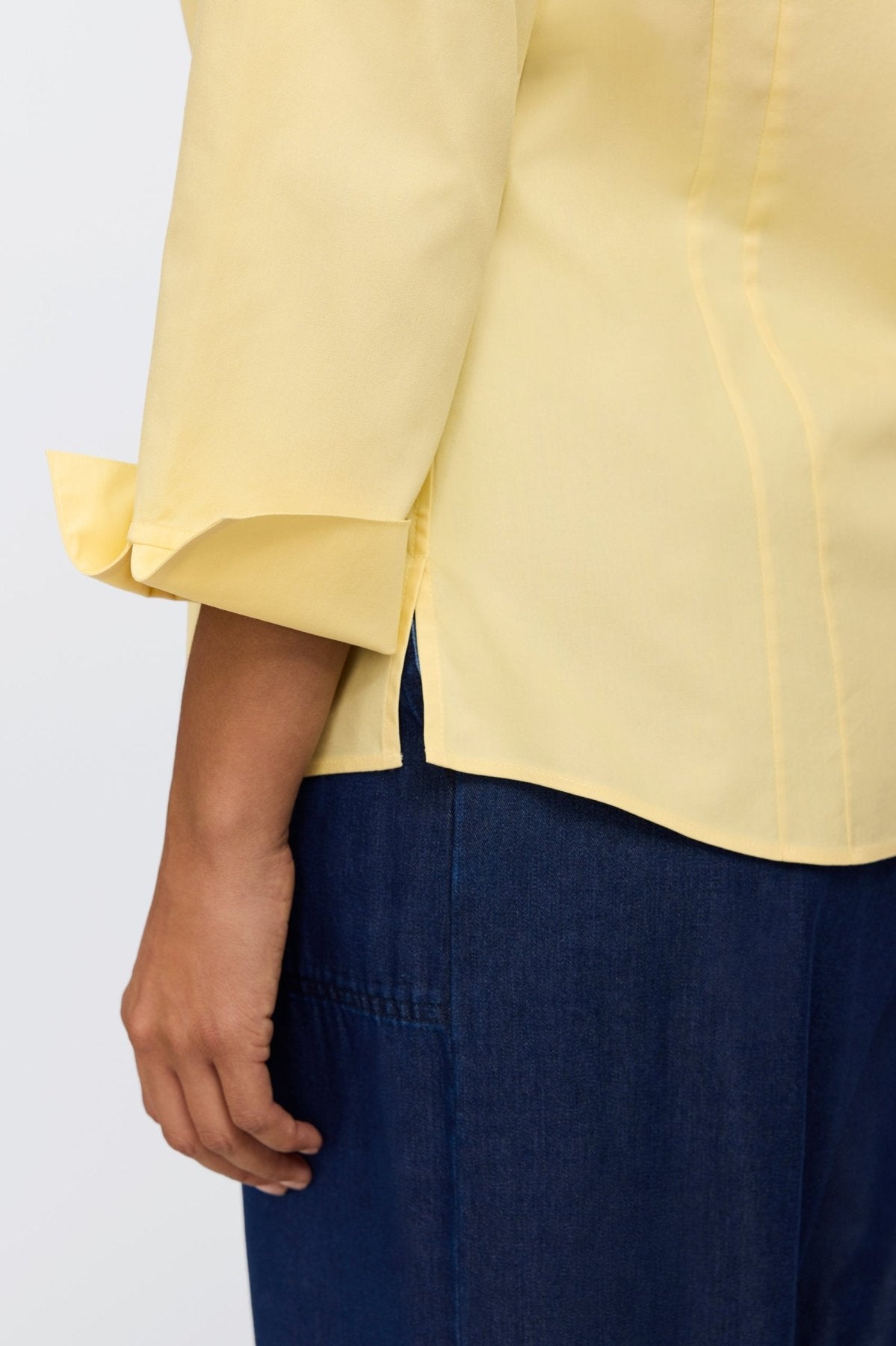 Taylor Petite No Iron Pinpoint 3/4 Sleeve Shirt