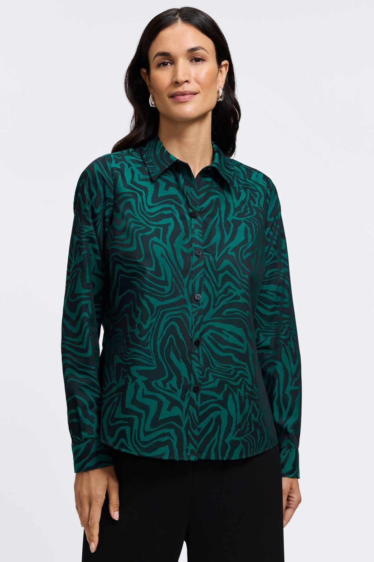 #color_green zebra jacquard