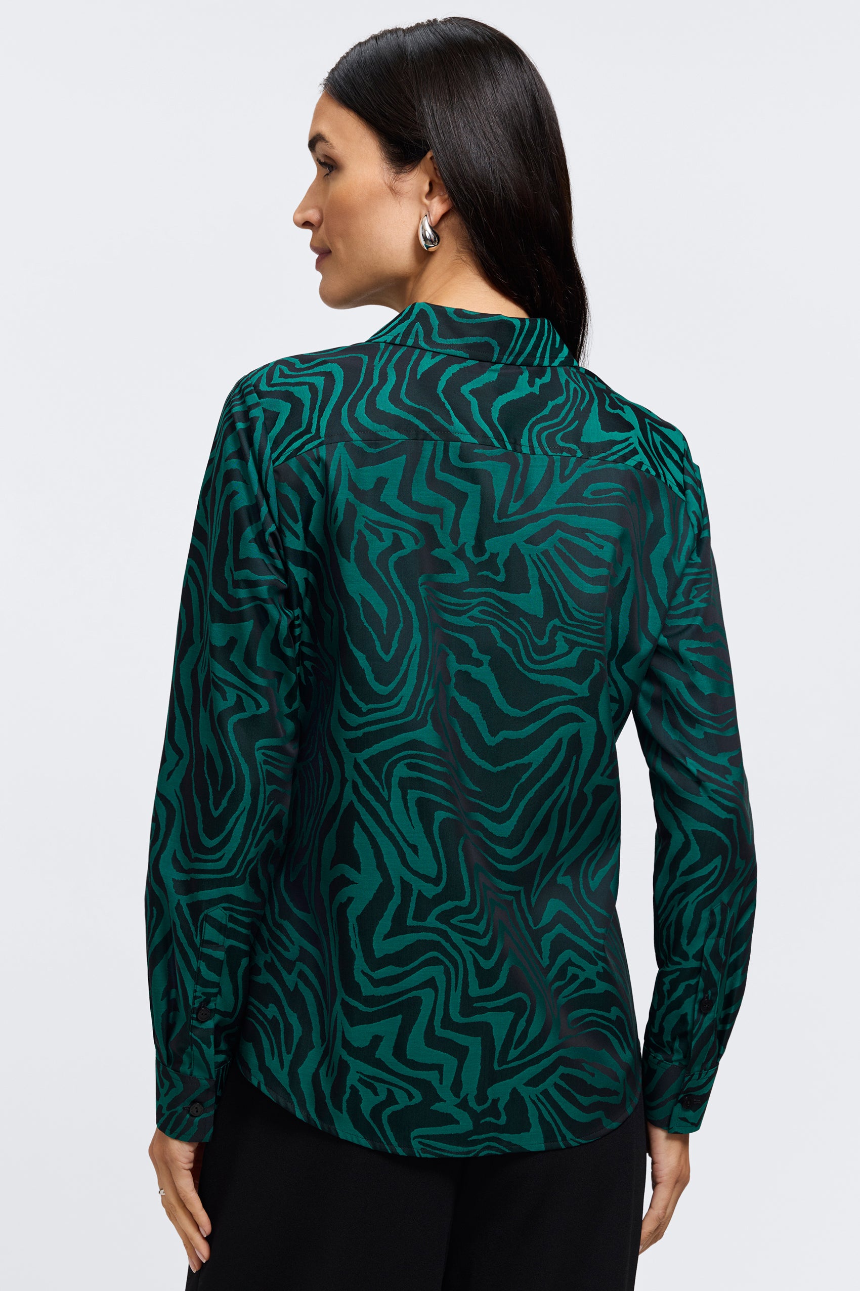 Hampton Zebra Jacquard Long Sleeve Shirt