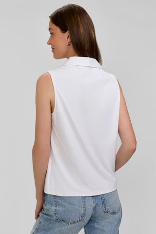 Ricki Knit-Woven Sleeveless Layering Tank