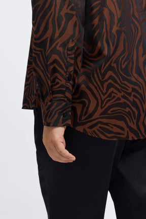 Hampton Plus Zebra Jacquard Long Sleeve Shirt