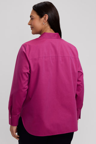 Meghan Plus No Iron Pinpoint Long Sleeve Shirt