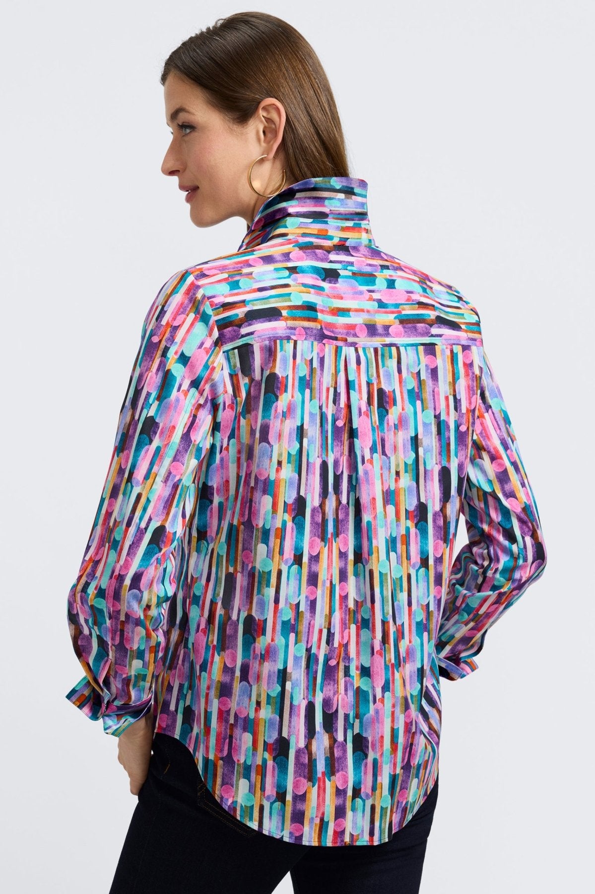 Margie Multicolor Prism Long Sleeve Shirt