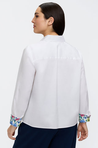 Jodie Plus Ditsy Floral Long Sleeve Shirt