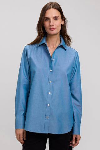 Meghan No Iron Pinpoint Long Sleeve Shirt