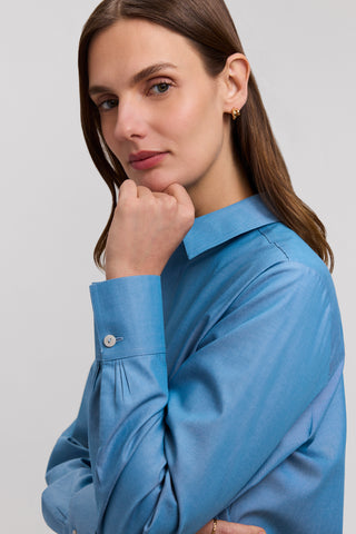 Meghan No Iron Pinpoint Long Sleeve Shirt