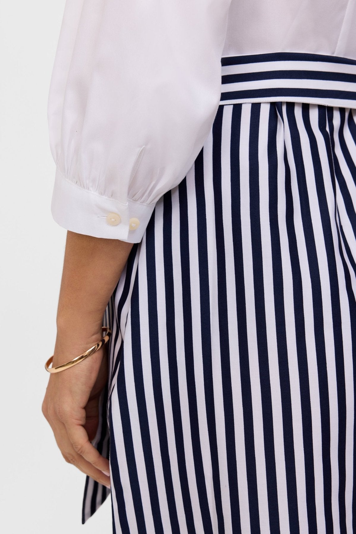 Esther Plus Stripe Paisley 3/4 Sleeve Dress