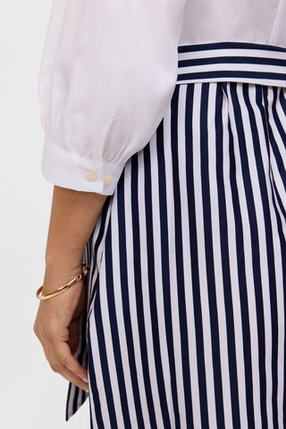 Esther Plus Stripe Paisley 3/4 Sleeve Dress