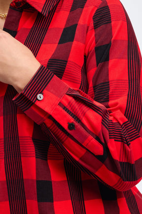 Haven Plus Buffalo Check Corduroy Long Sleeve Shirt