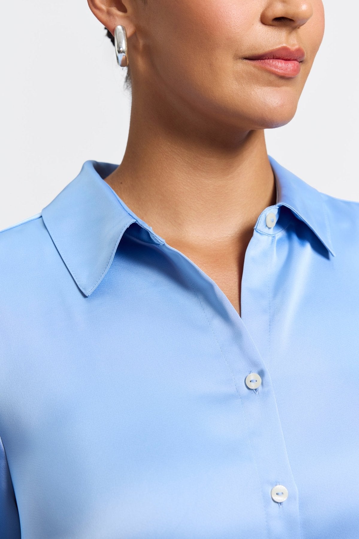 Bianca Plus Beyond Silk Long Sleeve Shirt