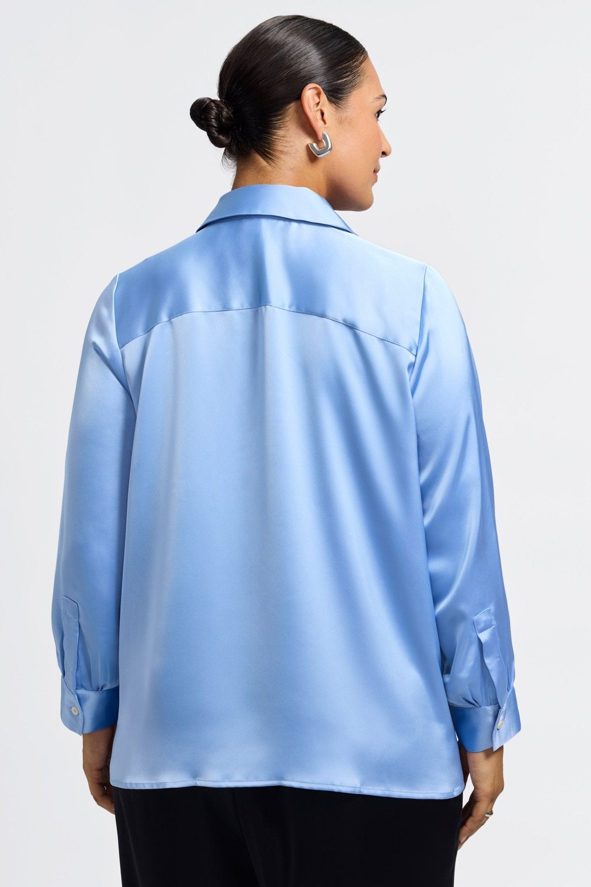 Bianca Plus Beyond Silk Long Sleeve Shirt
