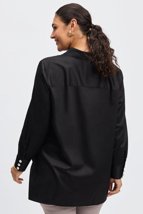 Pearl Plus No Iron Stretch Matte Sateen Long Sleeve Shirt