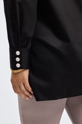 Pearl Plus No Iron Stretch Matte Sateen Long Sleeve Shirt
