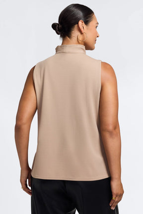 Tammy Plus Knit Crepe Sleeveless Top