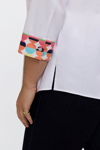 Luna Plus Retro Dot 3/4 Sleeve Shirt