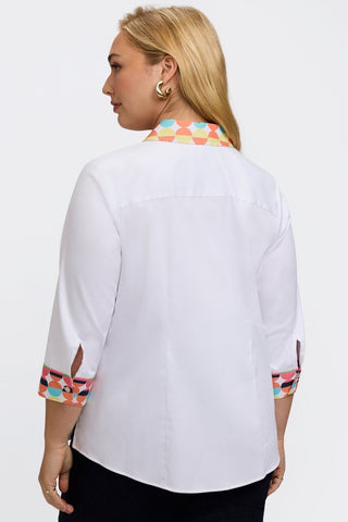 Luna Plus Retro Dot 3/4 Sleeve Shirt