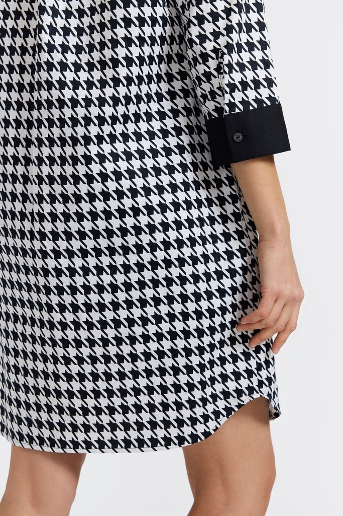 classic houndstooth dress Savile Tweed Houndstooth Mini Dress VICI