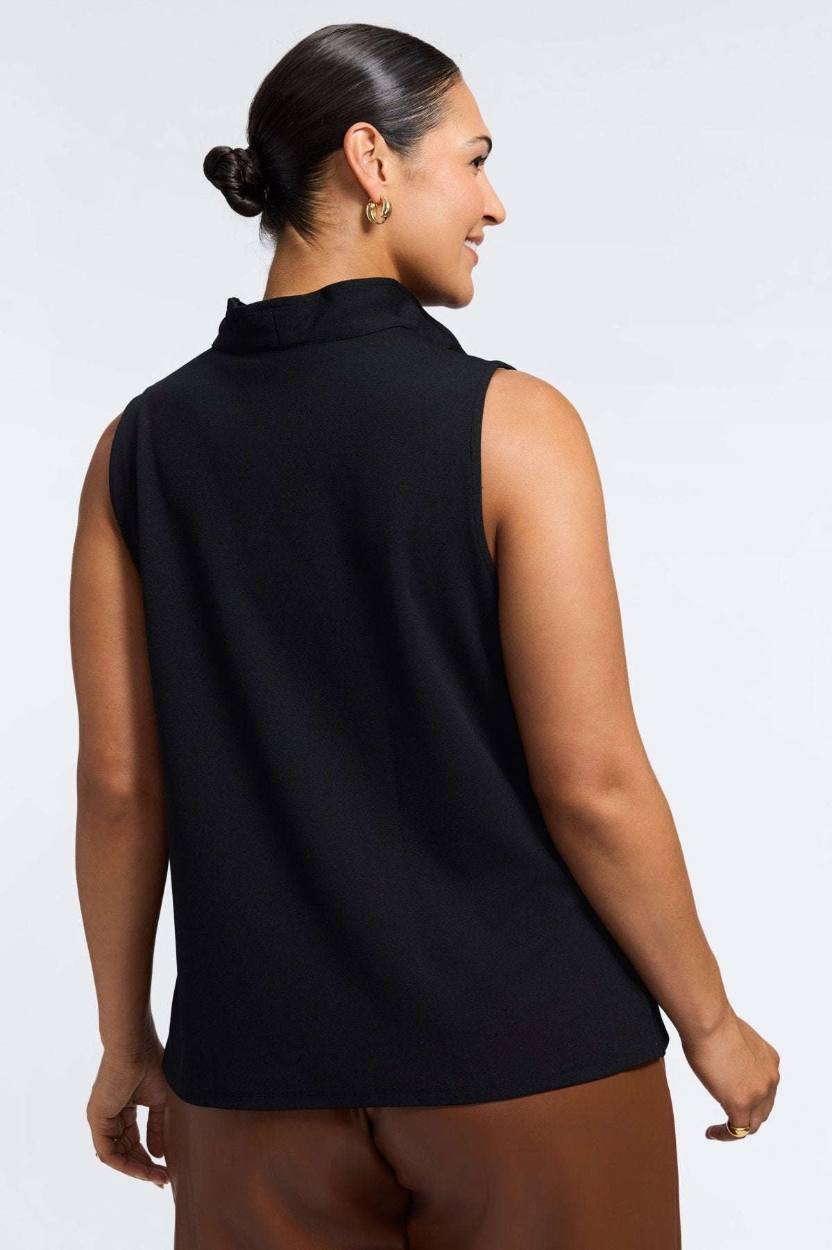 Tammy Plus Knit Crepe Sleeveless Top