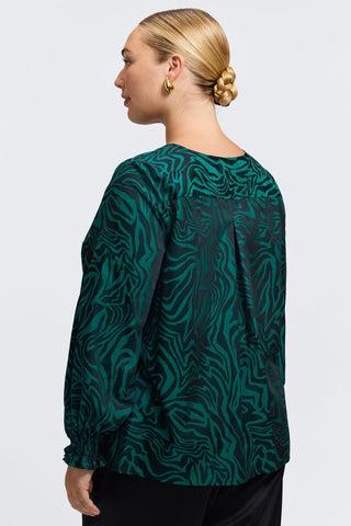 #color_green zebra jacquard