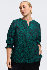 #color_green zebra jacquard