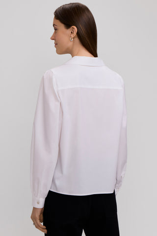 Alix Stretch Cotton Long Sleeve Popover Shirt
