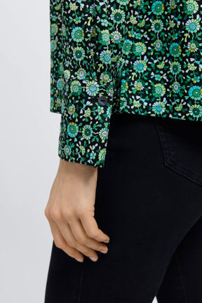 Bella Geo Floral Long Sleeve Popover Shirt