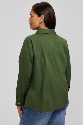 June Plus No Iron Stretch Long Sleeve Shirt