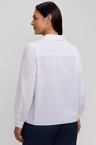 Alix Plus Stretch Cotton Long Sleeve Popover Shirt