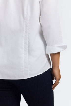 Taylor Plus No Iron Pinpoint 3/4 Sleeve Shirt