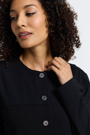 Valerie Knit Crepe Long Sleeve Jacket