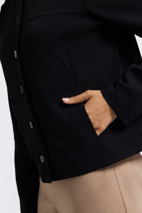 Valerie Knit Crepe Long Sleeve Jacket