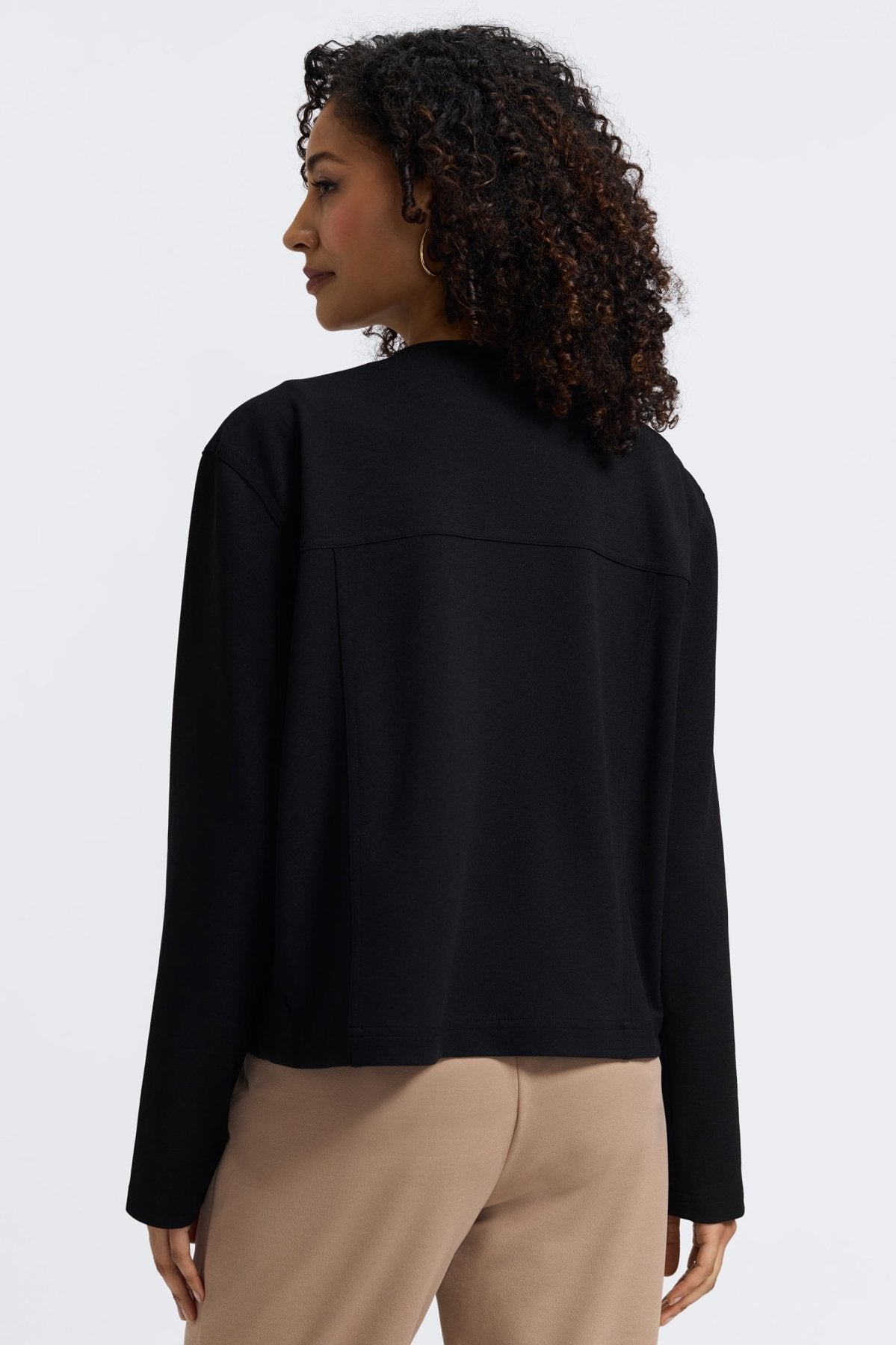 Valerie Knit Crepe Long Sleeve Jacket