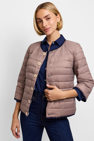 Delray Reversible 3/4 Sleeve Puffer