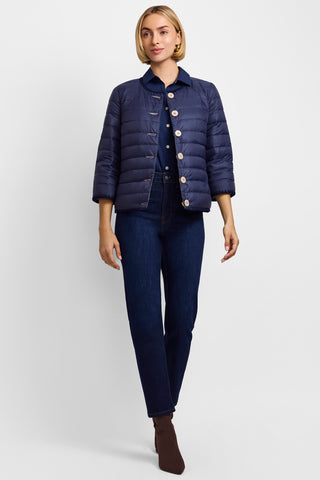 Delray Reversible 3/4 Sleeve Puffer