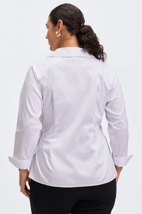 Salina Plus No Iron Stretch Matte Sateen Long Sleeve Shirt