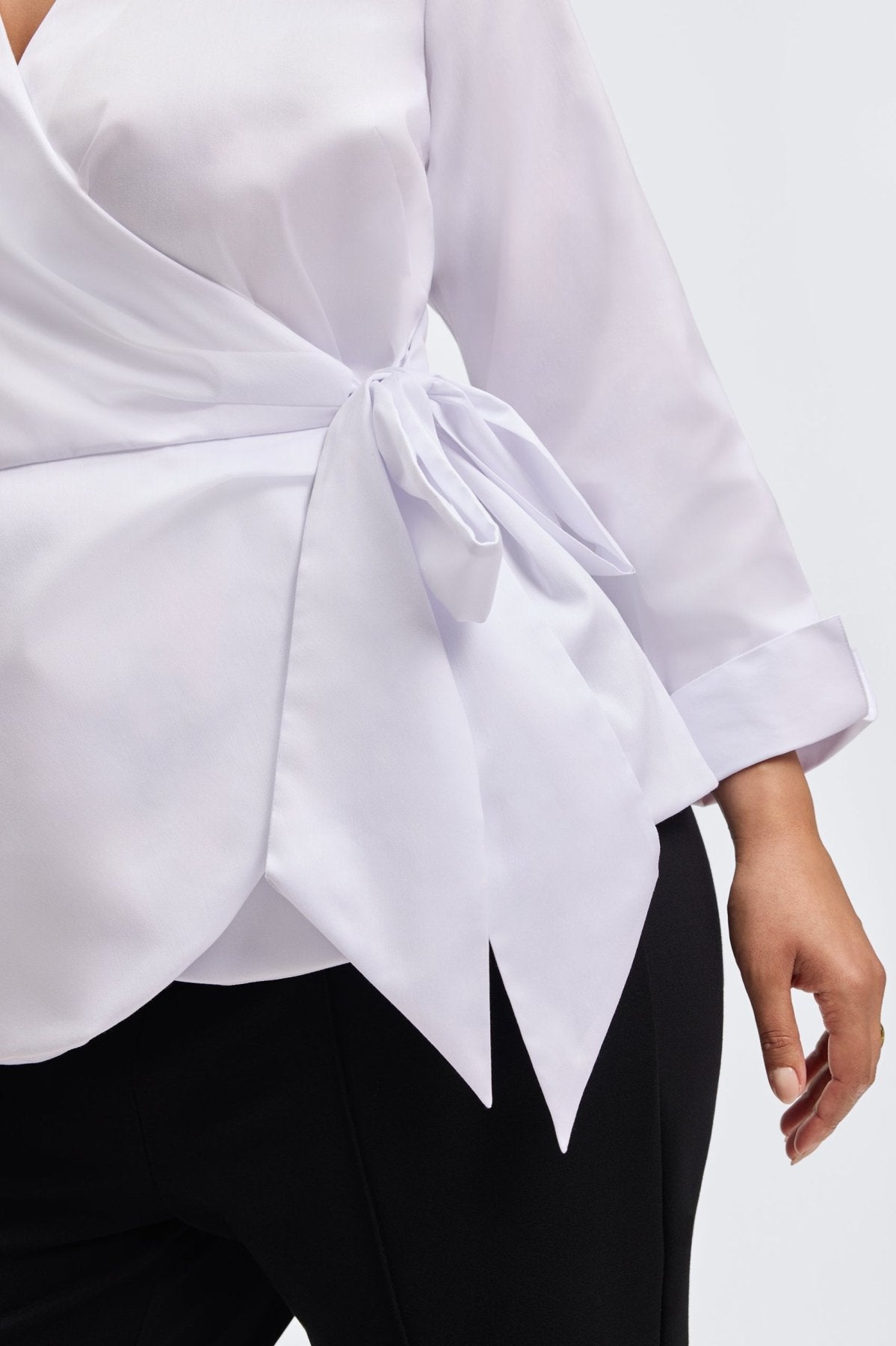 Salina Plus No Iron Stretch Matte Sateen Long Sleeve Shirt