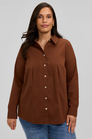 June Plus No Iron Stretch Long Sleeve Shirt