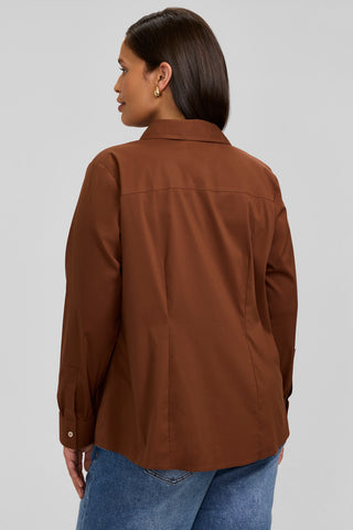 June Plus No Iron Stretch Long Sleeve Shirt