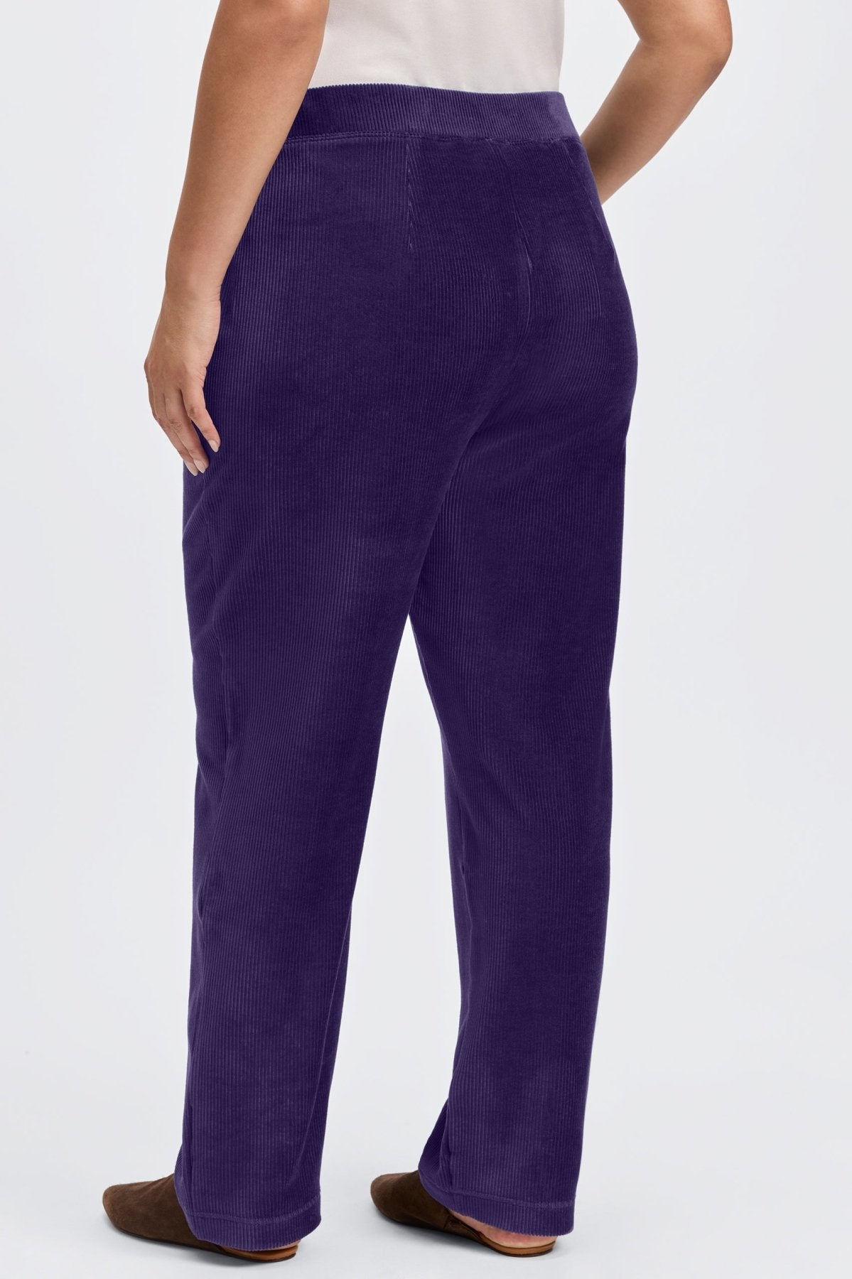 Caden Plus Ankle Length Plush Cord Pant