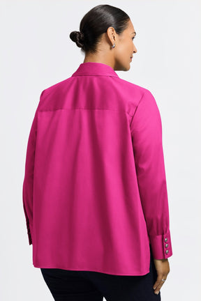Pearl Plus No Iron Stretch Matte Sateen Long Sleeve Shirt