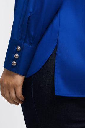 Pearl Plus No Iron Stretch Matte Sateen Long Sleeve Shirt