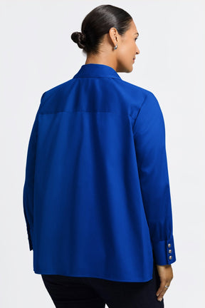 Pearl Plus No Iron Stretch Matte Sateen Long Sleeve Shirt