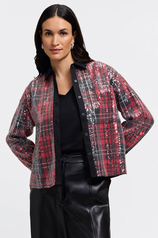 #color_sequined red plaid