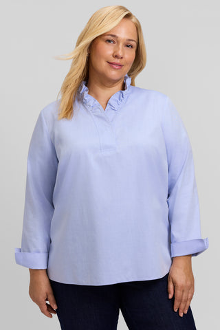 Tammy Plus No Iron Pinpoint Long Sleeve Popover Shirt