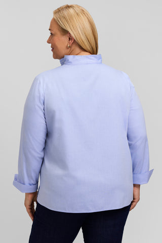 Tammy Plus No Iron Pinpoint Long Sleeve Popover Shirt