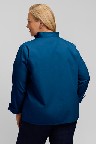 Tammy Plus No Iron Pinpoint Long Sleeve Popover Shirt
