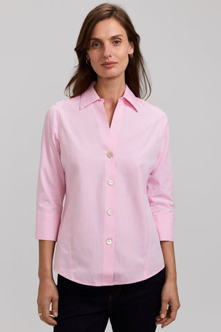 Paityn No Iron Pinpoint 3/4 Sleeve Shirt