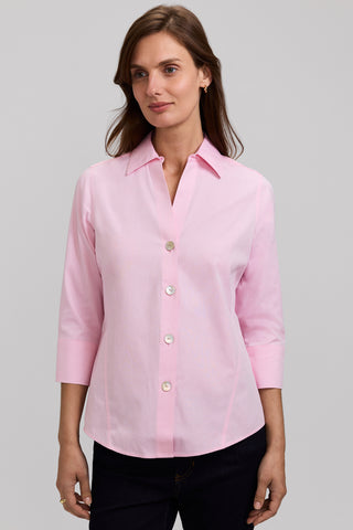 Paityn No Iron Pinpoint 3/4 Sleeve Shirt
