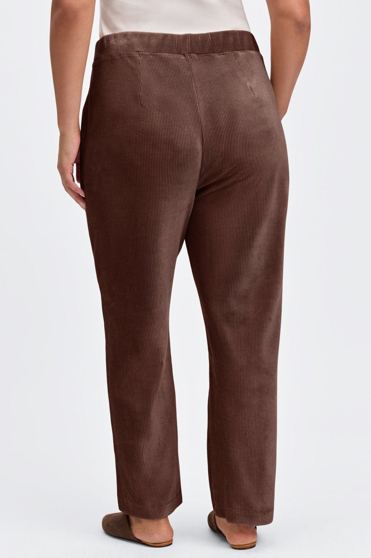 Caden Plus Ankle Length Plush Cord Pant